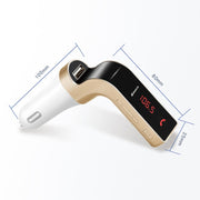 G7 Car Hands-Free Bluetooth FM Player MP3(Pink)
