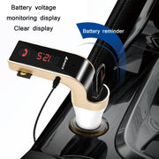 G7 Car Hands-Free Bluetooth FM Player MP3(Rose Gold)