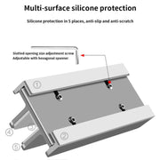 Aluminum Alloy Laptop Tablet Phone Storage Stand, Color: L402 Three Slots (Silver)