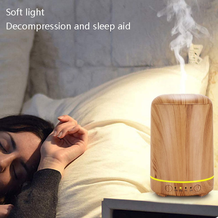 STB-105 Wood Grain Aromatherapy USB Air Purifier(Dark Wooden Grain)