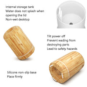 STB-105 Wood Grain Aromatherapy USB Air Purifier(Dark Wooden Grain)