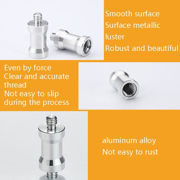 10 PCS Screw Adapter 1/4 Female to 3/8 Male Screw