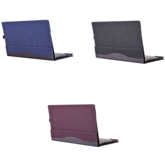 PU Leather Laptop Protection Sleeve For HP Spectre X360 15-EB(Black)