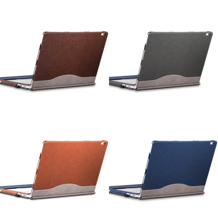 PU Leather Laptop Protective Sleeve For Microsoft Surface Book 2 15 inches(Deep Blue)