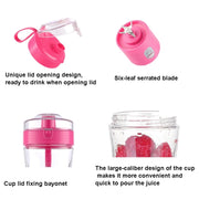 6-Blade Electric Fruit Juicer Juice Cup(Blue)
