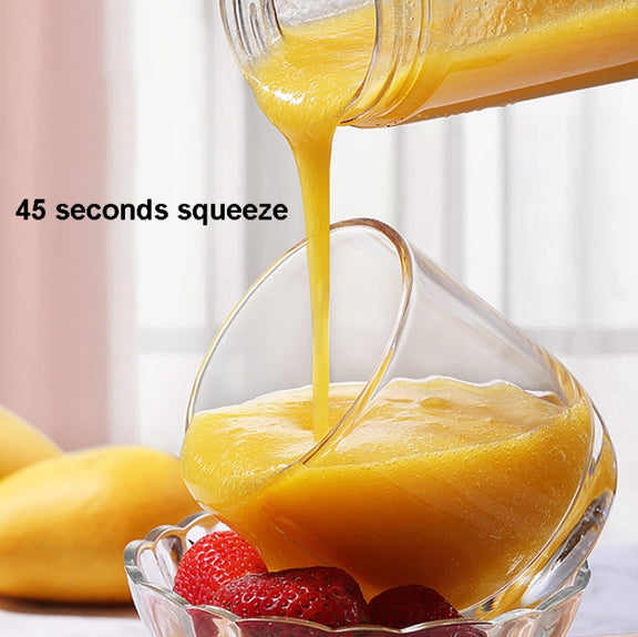 6-Blade Electric Fruit Juicer Juice Cup(Yellow)