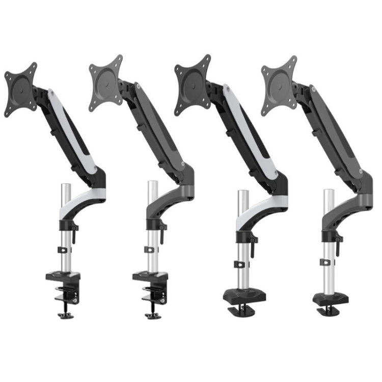 Gibbon Mounts Desktop Lifting Rotating Computer Monitor Stand, Specification Table Clip Black GM112C