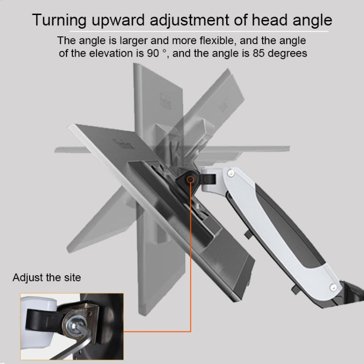 Gibbon Mounts Multifunctional Telescopic Rotating Lifting Monitor Stand, Color: GM112FC Clip Table Black