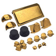 Electroplating Button Set For PS4 Slim(Gold) - PS4 Spare Parts by PMC TechLife | Online Shopping South Africa | PMC TechLife | Buy Now Pay Later Mobicred