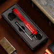 A001 Car Keychain Leather Long Key Rope(Oil Wax Red) - Key Rings by PMC TechLife | Online Shopping South Africa | PMC TechLife | Buy Now Pay Later Mobicred