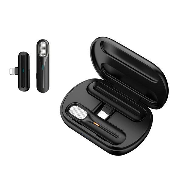FerTo DX01 Wireless Collar Microphone 2.4G Live Broadcast Equipment, Style: 8 Pin + Charging Bin