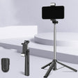 CYKE Folding Telescopic Mobile Phone Broadcast Stand Tripod, Specification: A31E-1.1m (With Light) - free shipping - PMC Jewellery - Order now!