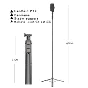 CYKE Folding Telescopic Mobile Phone Broadcast Stand Tripod, Specification: A61-1.6m (Cloud Station)