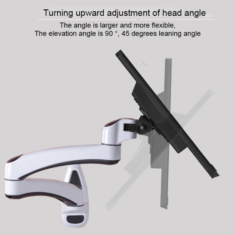 Gibbon Mounts FE112W Wall-Mounted Dual-Section Telescopic Monitor Stand(White)