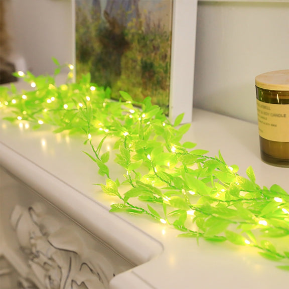 100 LEDs Simulation Planting Copper Wire Decorative Light, Spec:  Water-resistant Battery Box+RC(Yellow Light)