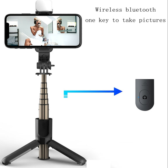 CYKE L10S Bluetooth Selfie Stick Beauty Fill Light Live Tripod(L10S Selfie Stick)