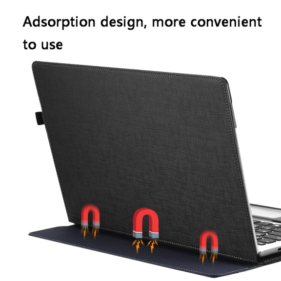Laptop PU Leather Protective Case For Lenovo Yoga 720-13(Gentleman Gray)