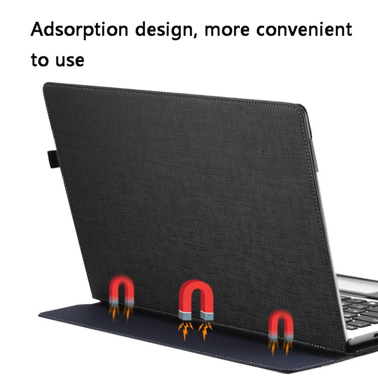 Laptop PU Leather Protective Case For Lenovo Yoga 720-13(Gentleman Gray)