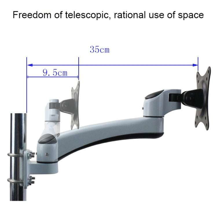 Gibbon Mounts FE111B Punch-Free Wall-Mounted Computer Monitor Stand
