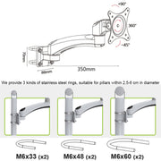 Gibbon Mounts FE111B Punch-Free Wall-Mounted Computer Monitor Stand