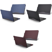 Laptop PU Leather Protective Case For IdeaPad C340 14 inch(Wine Red)
