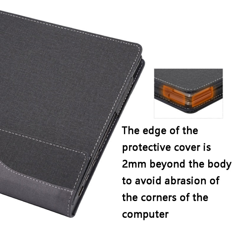 PU Leather Laptop Case For HP Spectre X360 15-EB 15.6(Blue)