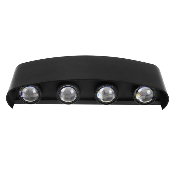 8 LEDs Garden Aluminum Double Head Wall Light(Warm White Light)