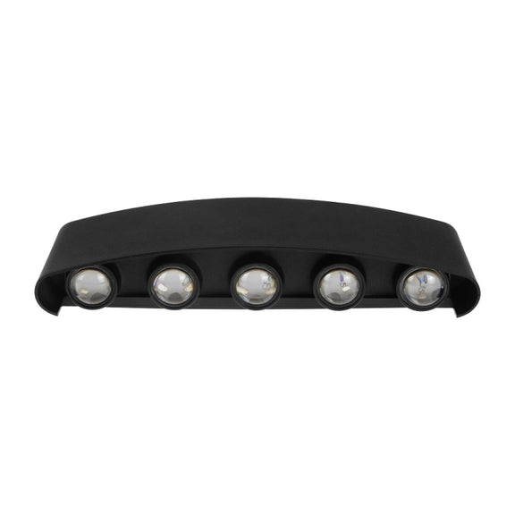 10 LEDs Garden Aluminum Double Head Wall Light(White Light)