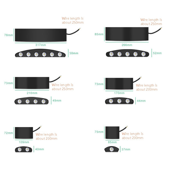 12 LEDs Garden Aluminum Double Head Wall Light(Warm White Light)