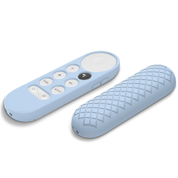 2 PCS Silicone Protective Shell for Google Chromecast 2020 Remote Control(Black)