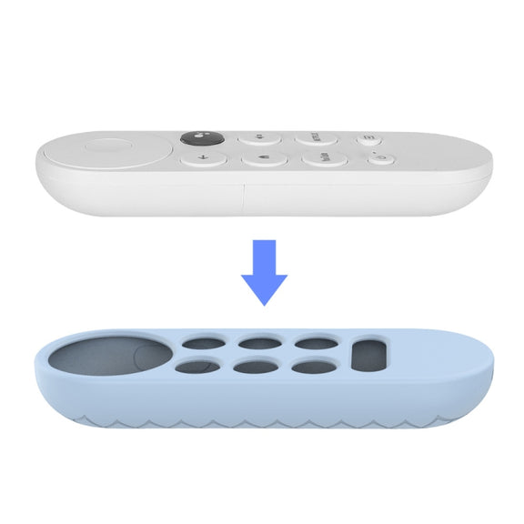 2 PCS Silicone Protective Shell for Google Chromecast 2020 Remote Control(Black)
