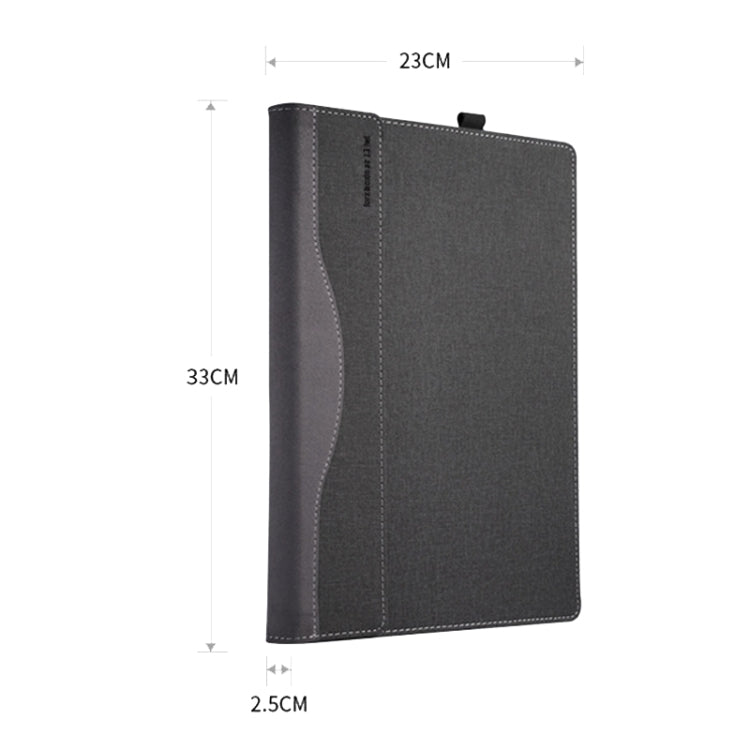 PU Leather Laptop Protective Case For Huawei Honor MagicBook(Dark Blue)