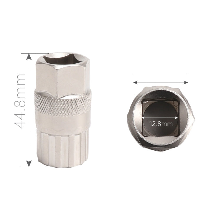 2 PCS BG-2103 Bicycle Installation Disassembly Small Flywheel Sleeve(Silver)