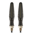 2pcs MK-109 Motorcycle Flow Steering Lamp LED Signal Light(Black) - Signal Lights by PMC TechLife | Online Shopping South Africa | PMC TechLife | Buy Now Pay Later Mobicred