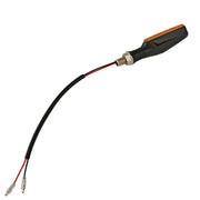 2pcs MK-109 Motorcycle Flow Steering Lamp LED Signal Light(Black)