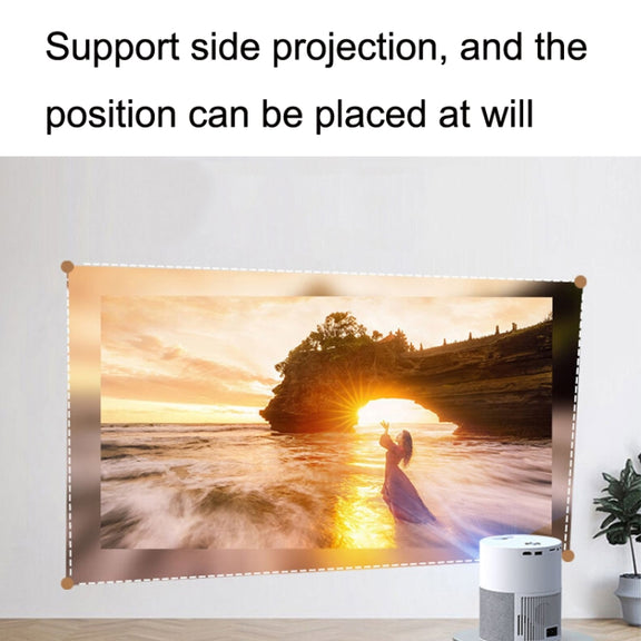 M1 Home Commercial LED Smart HD Projector, Specification: EU Plug(Intelligent WIFI Android Version)