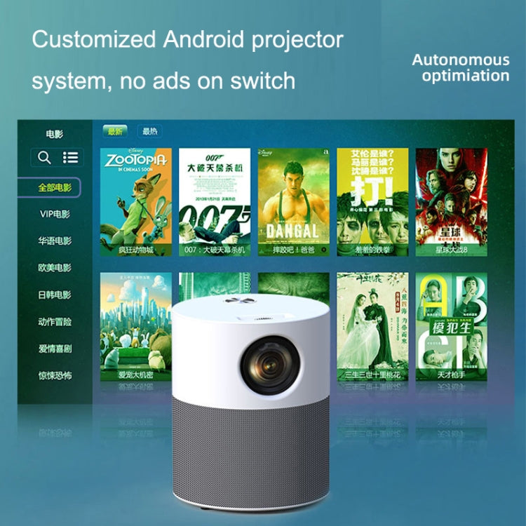 M1 Home Commercial LED Smart HD Projector, Specification: AU Plug(Foundation Version)
