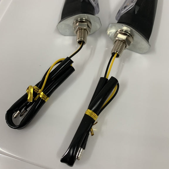 1 Pair MK-121 3 LEDs Shark Motorcycle Signal Lamp(Yellow Light)