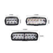 2 PCS MK-265 Motorcycle Character Shooting Light Auxiliary Day Running Light, Style: 8 LEDs
