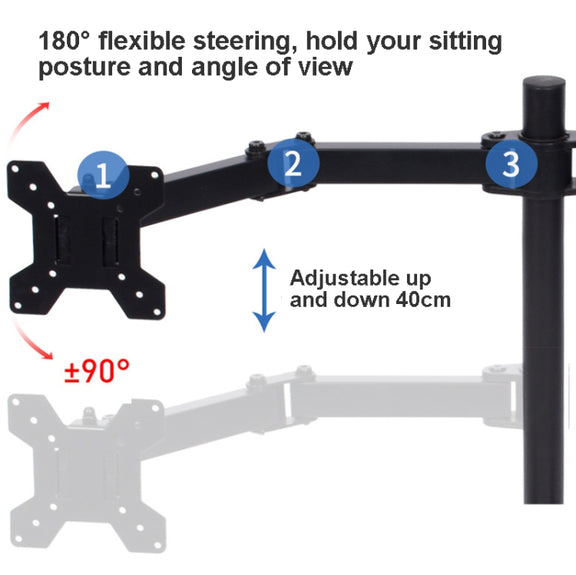 Desktop Lifting Monitor Stand Bracket Four Screen Table Clip