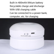DMK-6PL Kitchen Cabinet Body Infrared Sensing Lamp, Style: Rotate Charging(White Light)