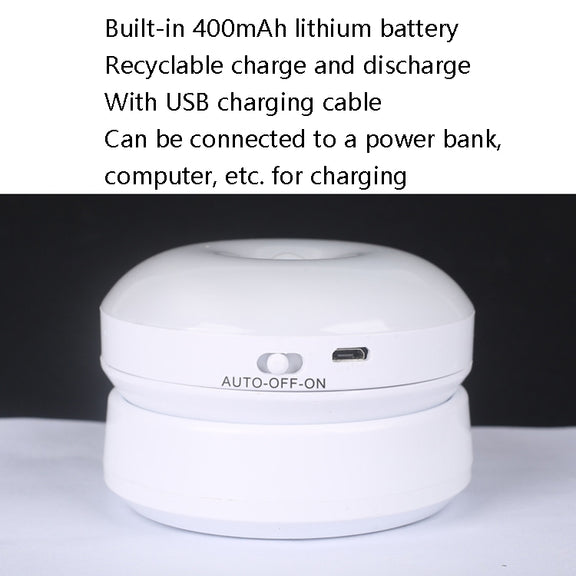 DMK-6PL Kitchen Cabinet Body Infrared Sensing Lamp, Style: Rotate Charging(White Light)