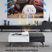 YG530 Home LED Small HD 1080P Projector, Specification: AU Plug(Black)