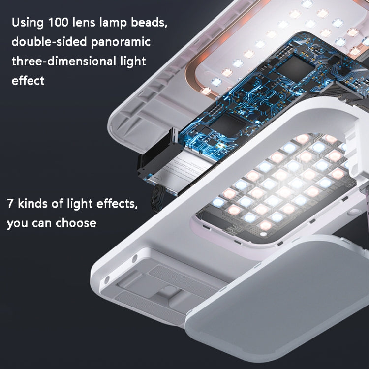 V6 360-Degree Rotating Double-Sided Light-Filling Live Bracket(Pink)