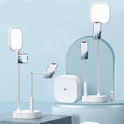 V8 Dual-Camera 360-Degree Rotating Light-Filling Live Stand, Spec: Holder + Remote + Storage Bag