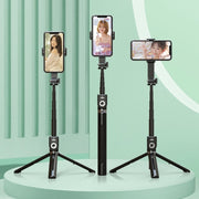 P80 1.33m Integrated Bluetooth Selfie Stick With TIKTOK Remote Control Makeup Mirror