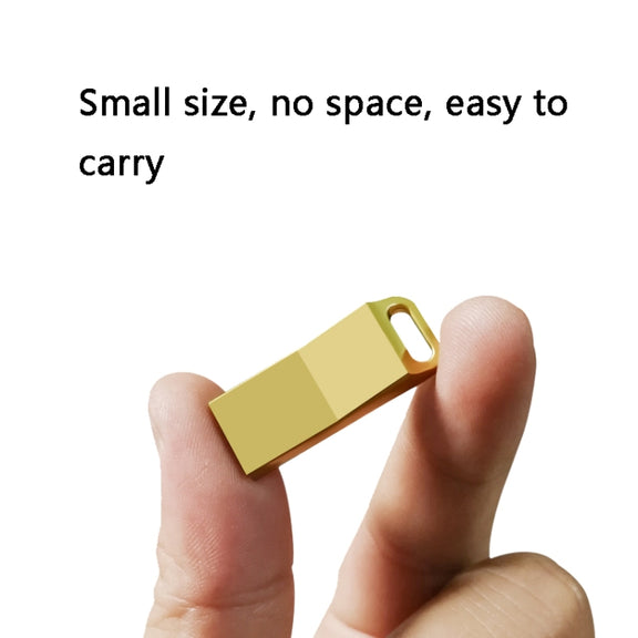 JHQG1 Step Shape Metal High Speed USB Flash Drives, Capacity: 64GB(Silver Gray)
