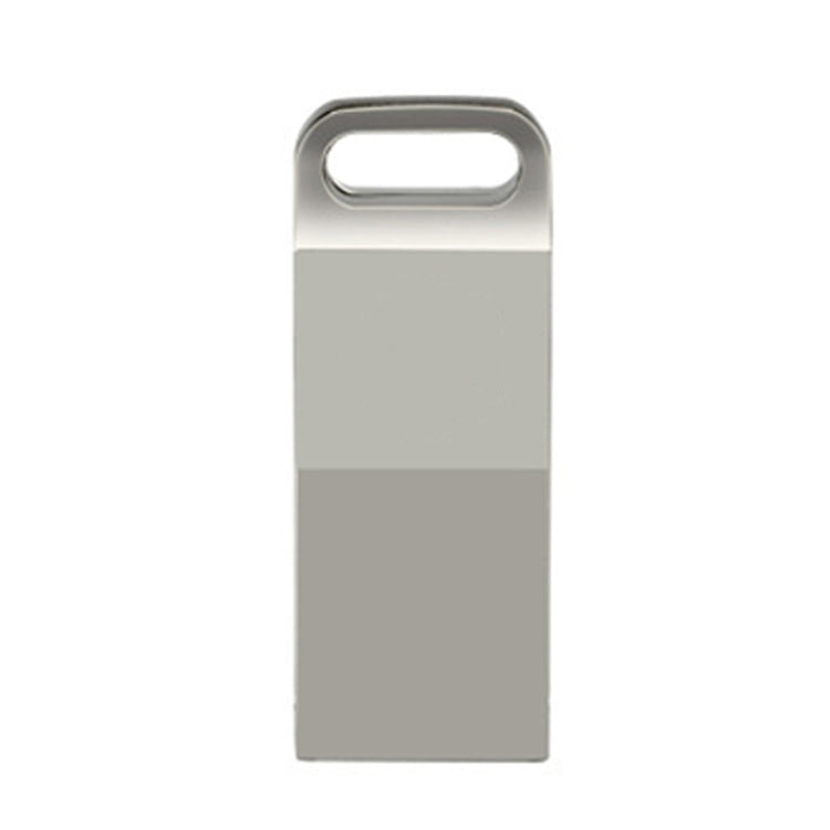 JHQG1 Step Shape Metal High Speed USB Flash Drives, Capacity: 128GB(Silver Gray)