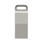 JHQG1 Step Shape Metal High Speed USB Flash Drives, Capacity: 128GB(Silver Gray)