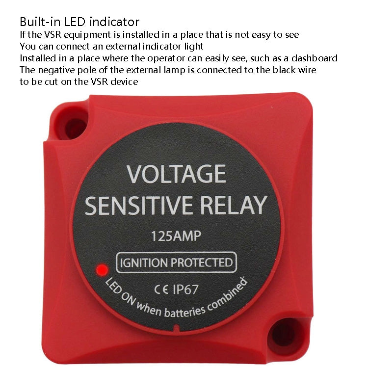 AOK9003 Housing Car Yacht Ship Dual Battery Isolator(Black Shell)